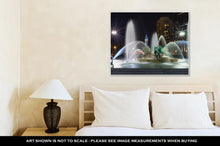 Load image into Gallery viewer, Gallery Wrapped Canvas, Philadelphias Logan Circle Fountains