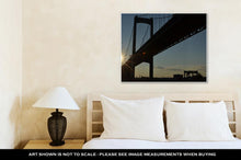 Load image into Gallery viewer, Gallery Wrapped Canvas, Walt Whitman Bridge In Philadephia Pa At Sunset