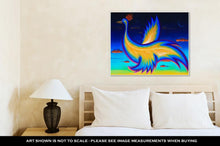 Load image into Gallery viewer, Gallery Wrapped Canvas, Original Art Acrylic Painting Of Phoenix Bird Flying In The Night Sky