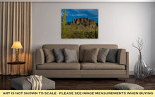 Load image into Gallery viewer, Gallery Wrapped Canvas, Sunset Starts To Approach The Plains Of The Superstition Mountains