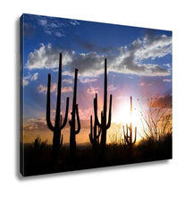 Load image into Gallery viewer, Gallery Wrapped Canvas, Saguaro Sunset