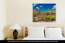 Load image into Gallery viewer, Gallery Wrapped Canvas, Saguaro And The Mountains In The Sonoran Desert Of Arizona