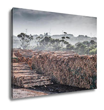 Load image into Gallery viewer, Gallery Wrapped Canvas, Lumber Yard In Portland Town Victoria Australia