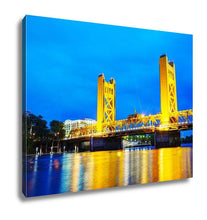 Load image into Gallery viewer, Gallery Wrapped Canvas, Golden Gates Drawbridge In Sacramento