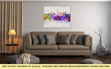 Load image into Gallery viewer, Gallery Wrapped Canvas, San Antonio Skyline In Watercolor