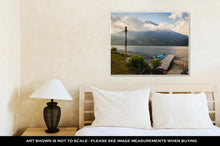 Load image into Gallery viewer, Gallery Wrapped Canvas, View On Beach At Lake Atitlan Guatemala Central America Clouds And Blue Sky