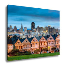 Load image into Gallery viewer, Gallery Wrapped Canvas, San Diego California Cityscape At Alamo Square