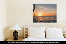 Load image into Gallery viewer, Gallery Wrapped Canvas, Fishermans View Of Pink Yellow Orange Sunrise Over The Sea Of Cortes Gulf Of