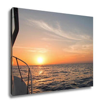 Load image into Gallery viewer, Gallery Wrapped Canvas, Fishermans View Of Pink Yellow Orange Sunrise Over The Sea Of Cortes Gulf Of