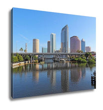 Load image into Gallery viewer, Gallery Wrapped Canvas, Partial Tampa Florida Skyline With Usf Park And Commercial Buildings