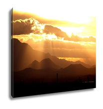 Load image into Gallery viewer, Gallery Wrapped Canvas, Desert Mountains Sunset