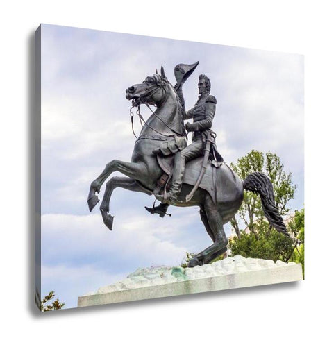 Gallery Wrapped Canvas, Andrew Jackson Statue Presidents Park Lafayette Square Washington Dc Created In