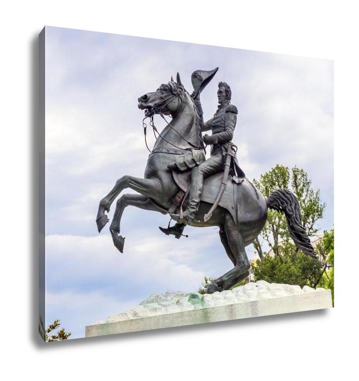 Gallery Wrapped Canvas, Andrew Jackson Statue Presidents Park Lafayette Square Washington Dc Created In