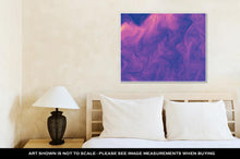 Load image into Gallery viewer, Gallery Wrapped Canvas, Lowkey Purple Pink Modern Abstract Fractal Art Dark Illustration With A Chaotic