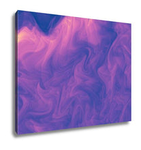 Load image into Gallery viewer, Gallery Wrapped Canvas, Lowkey Purple Pink Modern Abstract Fractal Art Dark Illustration With A Chaotic