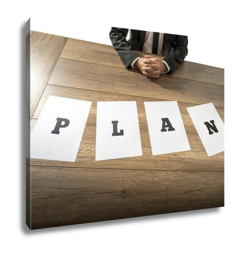 Gallery Wrapped Canvas, Business Plan And Strategy Concept