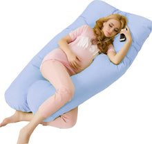Load image into Gallery viewer, U Shape Pregnancy Pillow 140*60cm Maternity big U Shaped Body Pillows Body Pregnancy Pillow For Side Sleeper Removable Cover