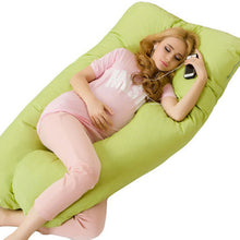 Load image into Gallery viewer, U Shape Pregnancy Pillow 140*60cm Maternity big U Shaped Body Pillows Body Pregnancy Pillow For Side Sleeper Removable Cover