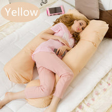 Load image into Gallery viewer, U Shape Pregnancy Pillow 140*60cm Maternity big U Shaped Body Pillows Body Pregnancy Pillow For Side Sleeper Removable Cover