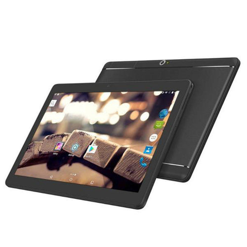 10.1 inch Android Dual SIM 3G Phone Tablet PC 4GB RAM 64GB ROM Bluetooth WIFI Phablet UK Plug (Black)