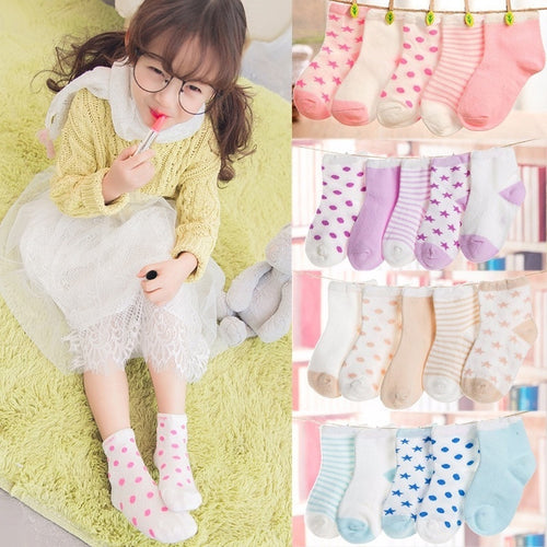 10 Pairs Lovely Baby Newborn Infant Toddler Soft Boys Girl Cotton Socks 0 6T